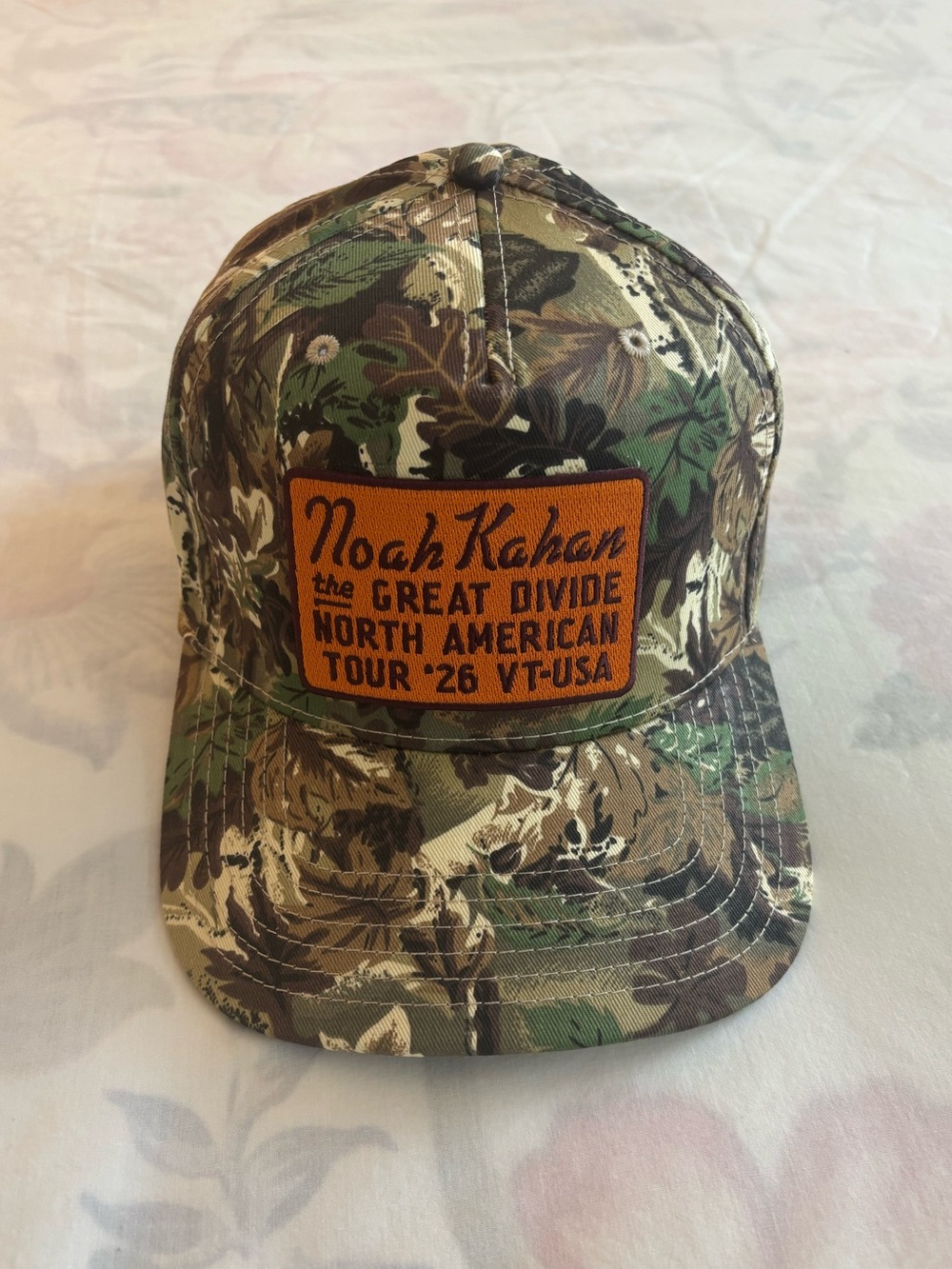 NEW Noah Kahan Great Divide Tour Camo Hat